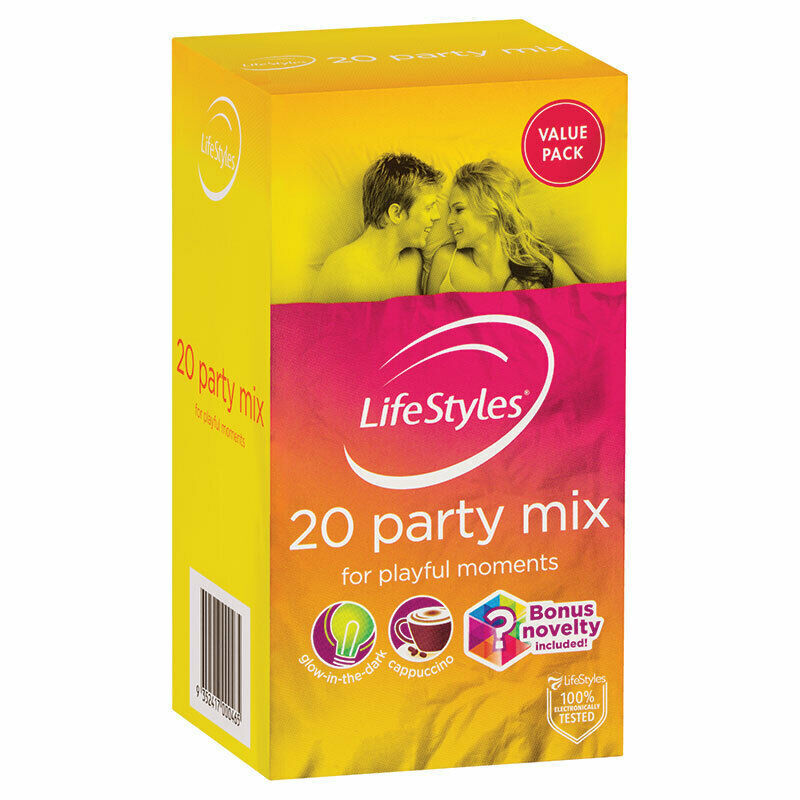 Ansell Lifestyles Party Mix Condoms 20 Pack